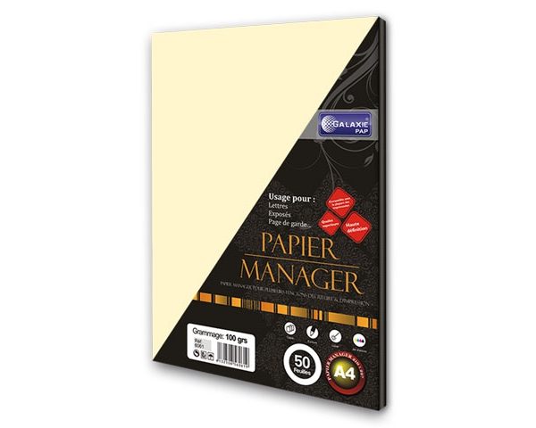 Papier manager ivoire